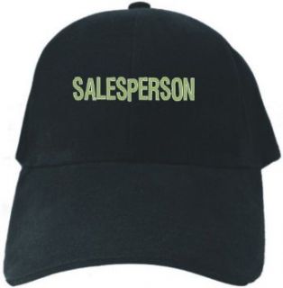 Caps Black  Salesperson Fun Embroidery  Occupations