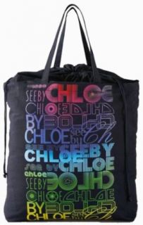 See By Chloe Rainbow Oversized Tote Bag (Black) Clothing