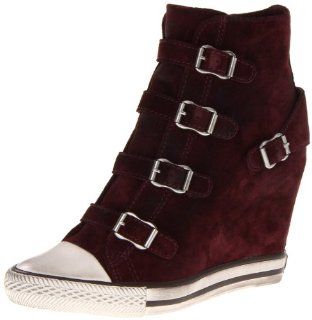 Ash Womens United 4 Buckle High Wedge Sneaker Shoes