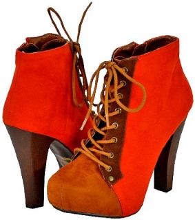 shoes display on website qupid puffin 38 orange velvet women ankle