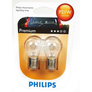 Ampoules Philips Premium P21W 12V pour remplacer feux stop, détresse
