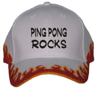 Ping Pong Rocks Orange Flame Hat / Baseball Cap Clothing