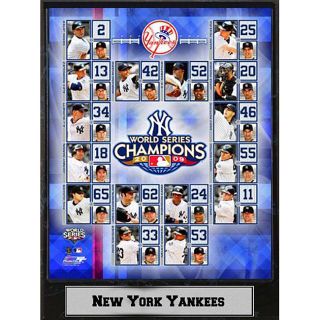 2009 New York Yankees World Series Championships 9x12 inch Plaque