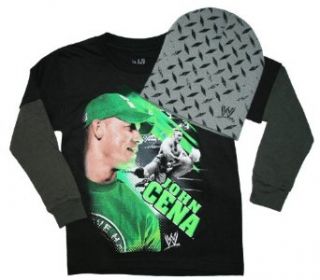 WWE John Cena Long Sleeve Shirt with Beanie Hat (XXL (18