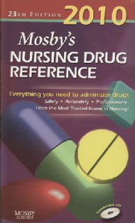 Mosby`s 2010 Nursing Drug Reference Text + E book Package (Paperback
