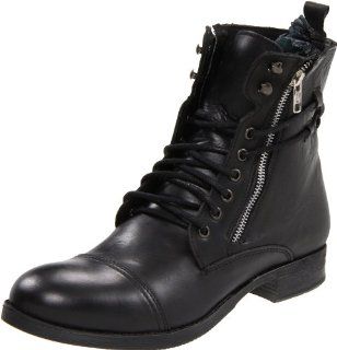  Steve Madden Mens Guantlet Boot,Black Leather,8.5 M US Shoes