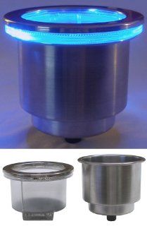 LED Cup Holder   Battery Operated   Blue Sports