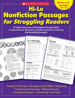 Hi Lo Nonfiction Passages for Struggling Readers 80 High interest/low