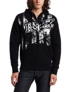 Fox Mens International Zip Front Fleece Sweatshirt, Black