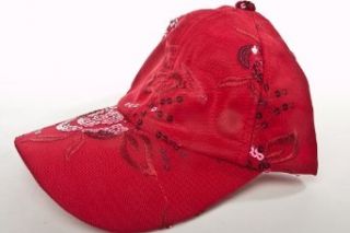 Red Hat Lady Society / Floral Sequin Cap / Red and more