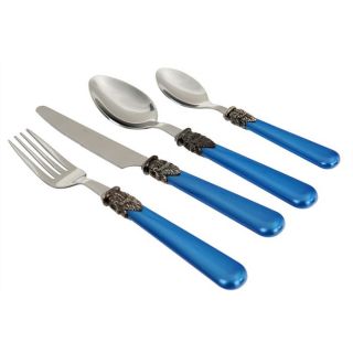 Ménagère 24 pièces STAINLESS STEEL bleu foncé   Achat / Vente