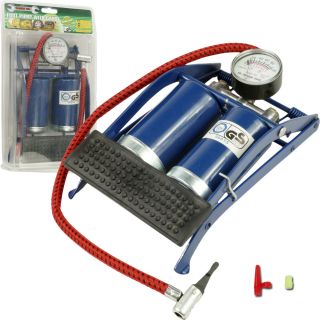 Trademark Tools Double Cylinder Foot Pump with Gauge Today $39.89