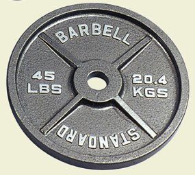 45 Pound Olympic Weight Plates   1 Pair
