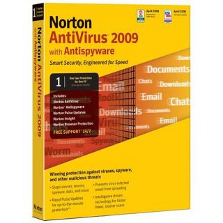 Symantec Single User License Norton Antivirus 2009