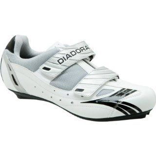 Diadora Sprinter Cycling Shoe   Mens White/Black/Silver, 47.0 Shoes