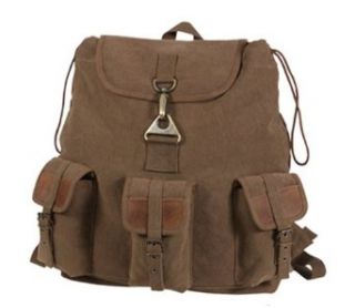 Rothco Brown Vintage Wayfarer Backpack with Leather