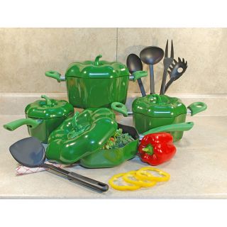 Green Bell Pepper Cookware Set 13 Piece