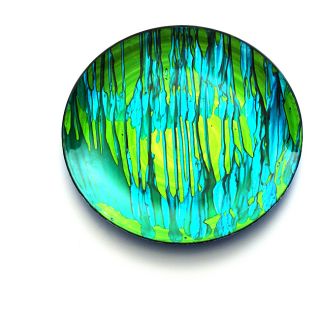 Arda Glassware Batique Blue/ Green 13 inch Charger Plates (Set of 4