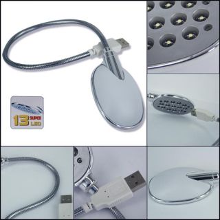 Skque 13 LED USB Flexible Light Lamp for Laptop PC Notebook