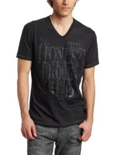 Calvin Klein Jeans Mens Crooked Tee, Black, Small