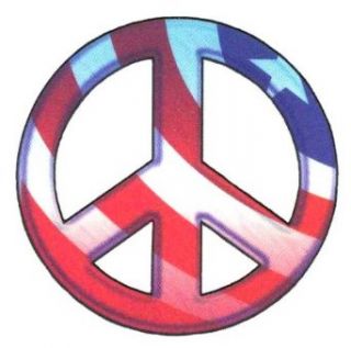 Patriotic USA Flag Peace Sign Temporary Body Art Tattoos 2