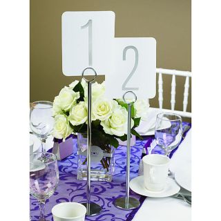 Silver Foil Table Numbers