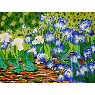 Van Gogh Irises Mural Wall Tiles