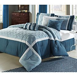Quincy Blue 12 piece Bed in a Bag with Sheet Set Today $119.99   $129