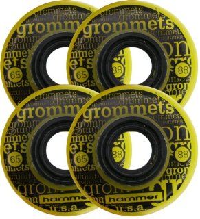 GROMMETS Inline AGGRESSIVE Wheels 65mm 88a HAMMER x4