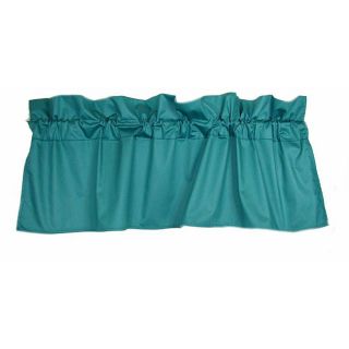 Set of 2 Glosheen Teal Valances (54 in. x 18 in.)