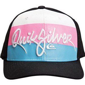 Quiksilver Boys Crook By Hat Cap Black/White/Blue/Pink
