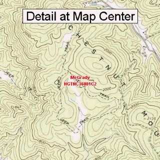 USGS Topographic Quadrangle Map   McGrady, North Carolina