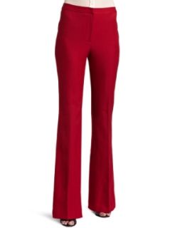 BCBGeneration Womens Wide Leg Pant, Red, 2 Clothing