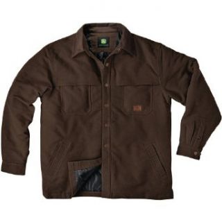 John Deere 3M Thinsulate Insulated Shirt Jacket Bark Brown