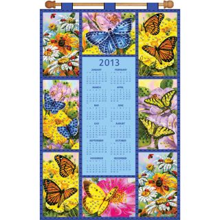 Butterflies 2013 Calendar Felt Applique Kit 16X24