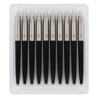 Parker Jotter Standard Black Retractable Ballpoint Pen (Pack of 10