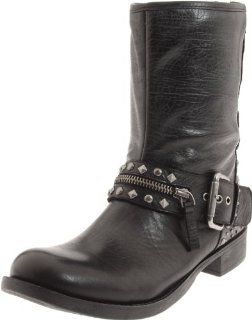 West Womens Transport Motorcycle Boot,Black Leather,5.5 M US Shoes