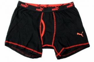 Puma 3PK Boxer Brief Mens Black/Red Underwear Clothing