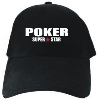 SUPER STAR Poker Black Baseball Cap Unisex Clothing