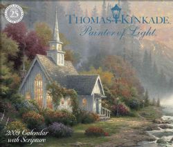 Thomas Kinkade, Painter of Light 2009 Calendar With Scripture