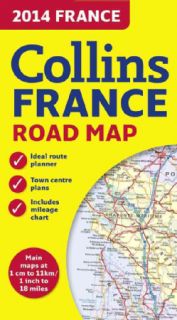 Collins France 2014 Road Map (Sheet map, folded) Today $7.87