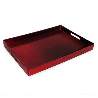 ChargeIt by Jay Red Glitter Rectangular Tray