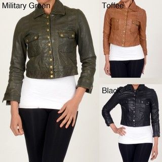 Members Only Womens Leather Jacket