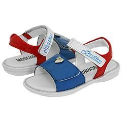 Moschino Kids Footwear Art. 24454 (Infant/Toddler) Blue/White/Red