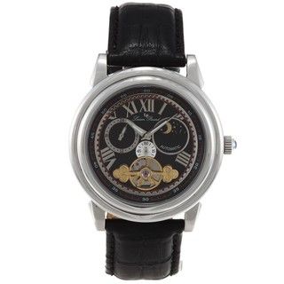 Lucien Piccard Mens Black Automatic Watch