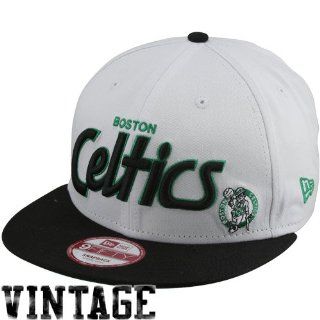 New Era Team Script White Boston Celtics Snapback Hat