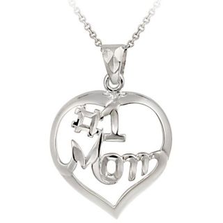 Mondevio Sterling Silver Number One Mom Heart Necklace Today $18.99