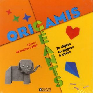 Origamis géants ; 28 objets en papier à créer ;  Achat / Vente