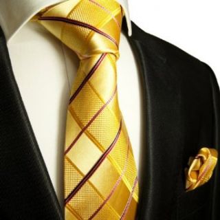 Paul Malone Necktie Set 100% Silk Mens Tie + Handkerchief