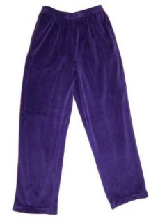 Alfred Dunner Cool Jewels Elastic Waist Velour Pants